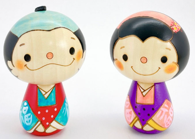 お福さん こけし