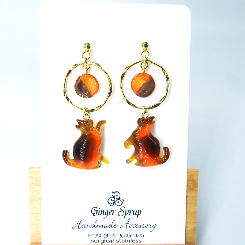 -泥棒猫- オランジェット ピアス