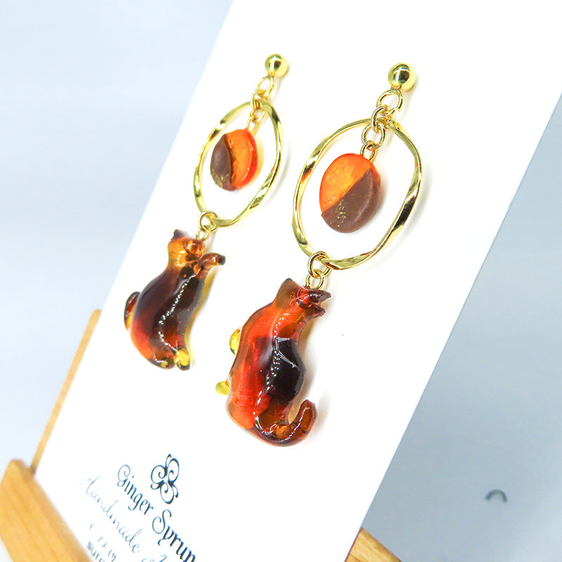 -泥棒猫- オランジェット ピアス