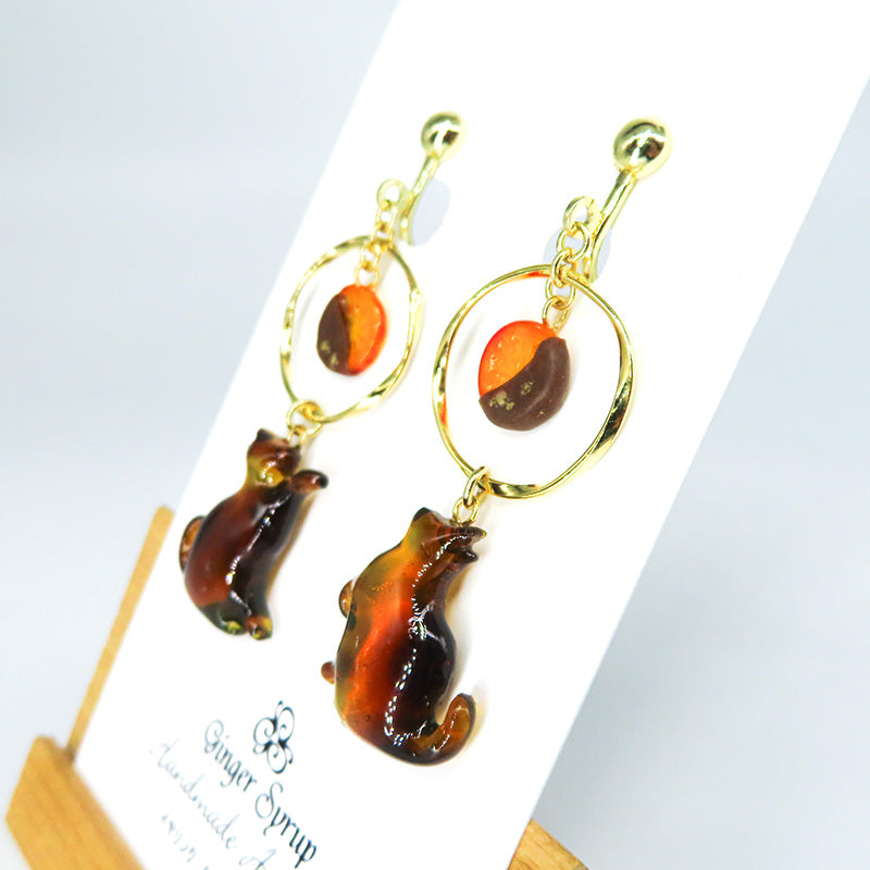 -泥棒猫- オランジェット イヤリング