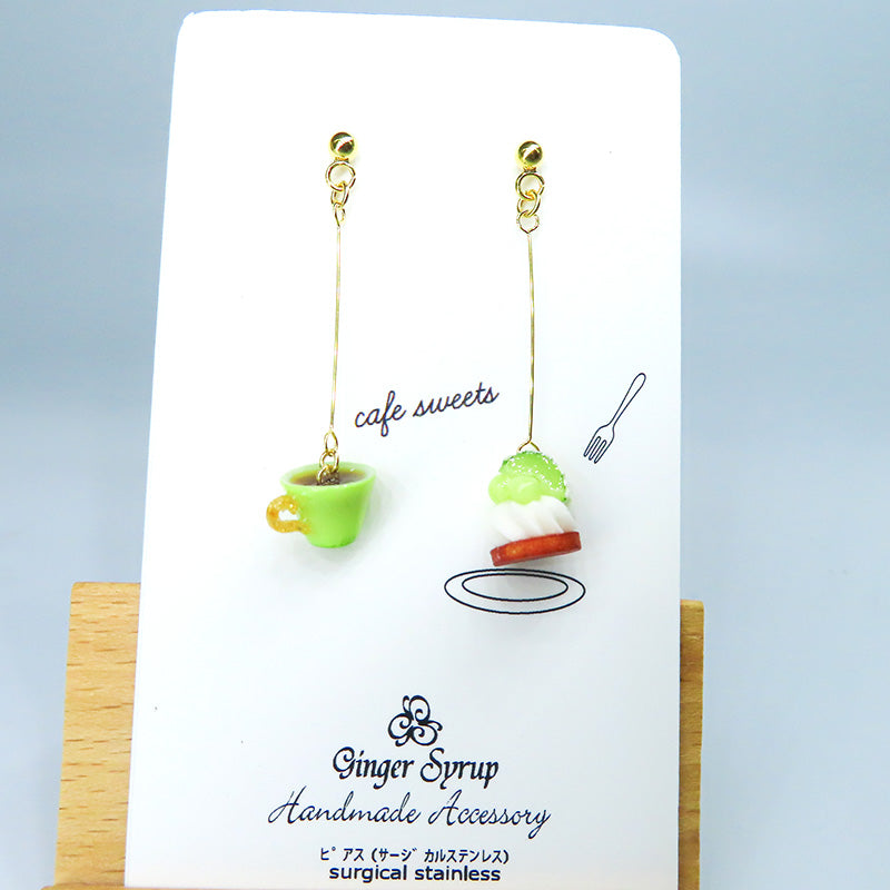 -cafe sweets- メロンクリームタルト ピアス