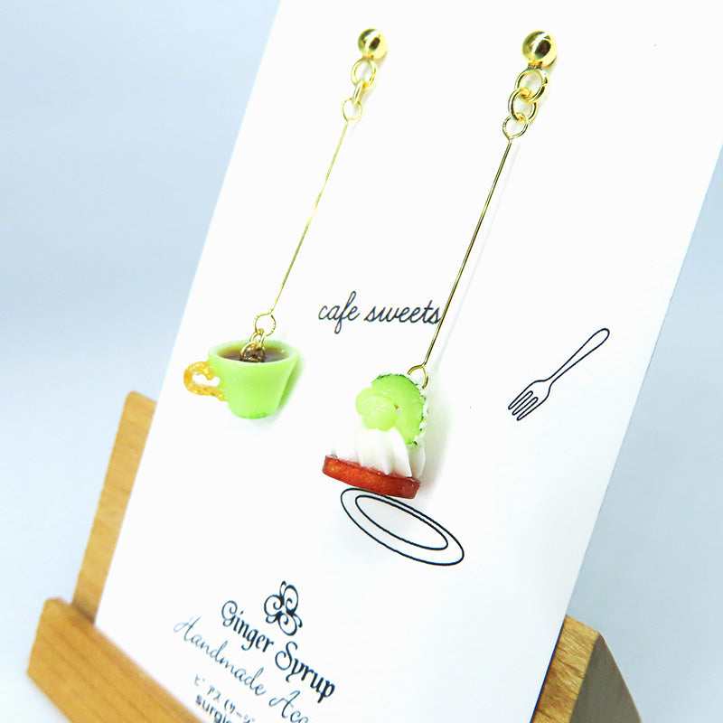 -cafe sweets- メロンクリームタルト ピアス