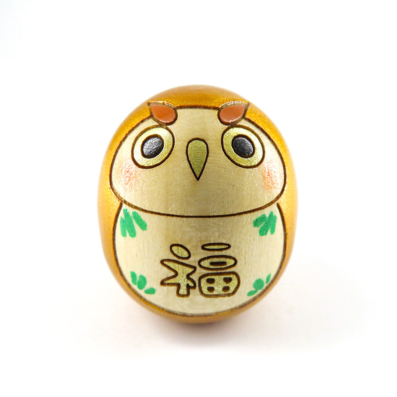 たまごこけし【福ふくろう 金】