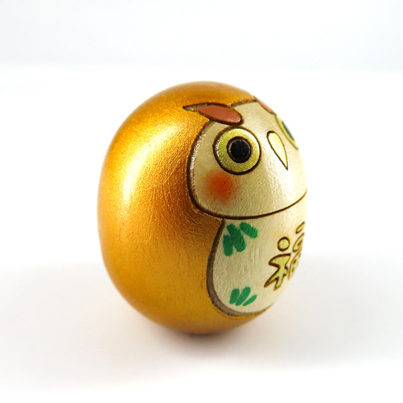 たまごこけし【福ふくろう 金】