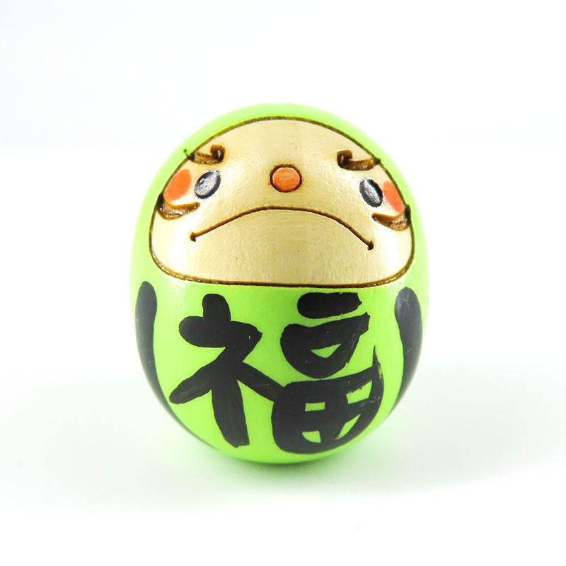 たまごこけし【だるま 黄緑】