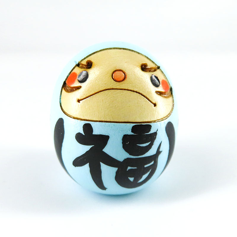 たまごこけし【だるま 水色】