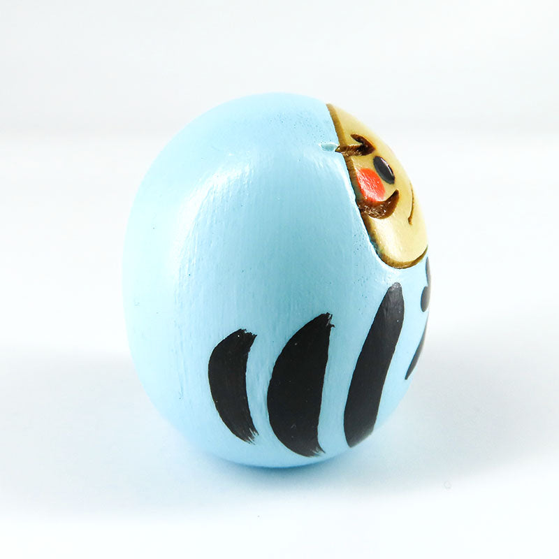 たまごこけし【だるま 水色】