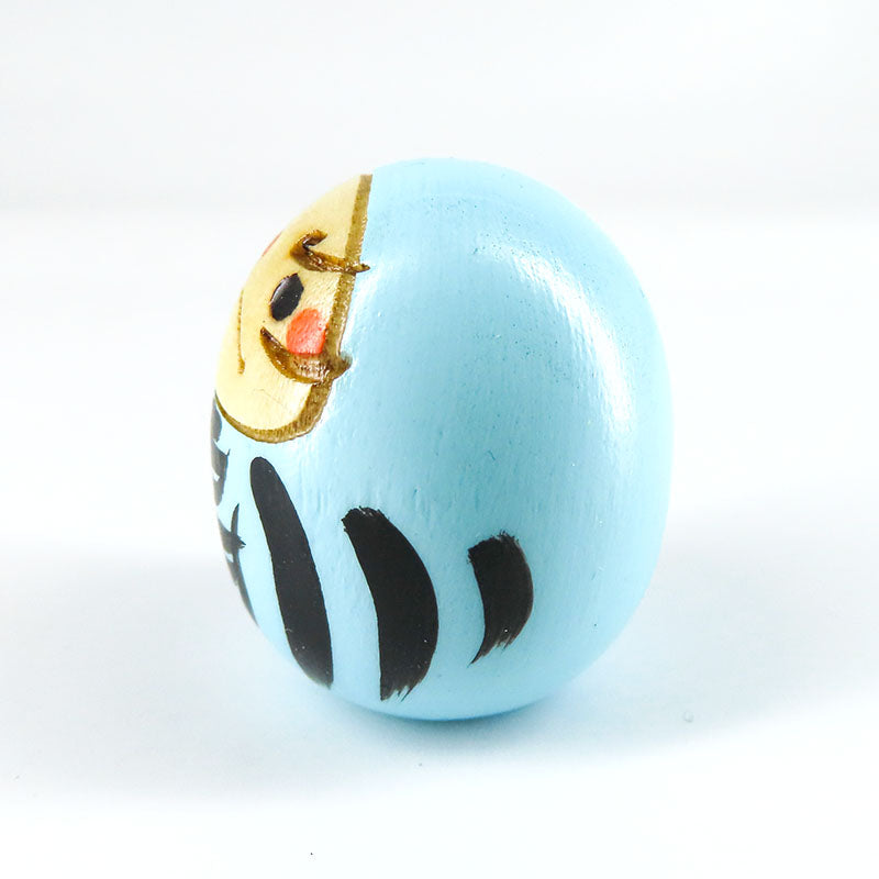 たまごこけし【だるま 水色】