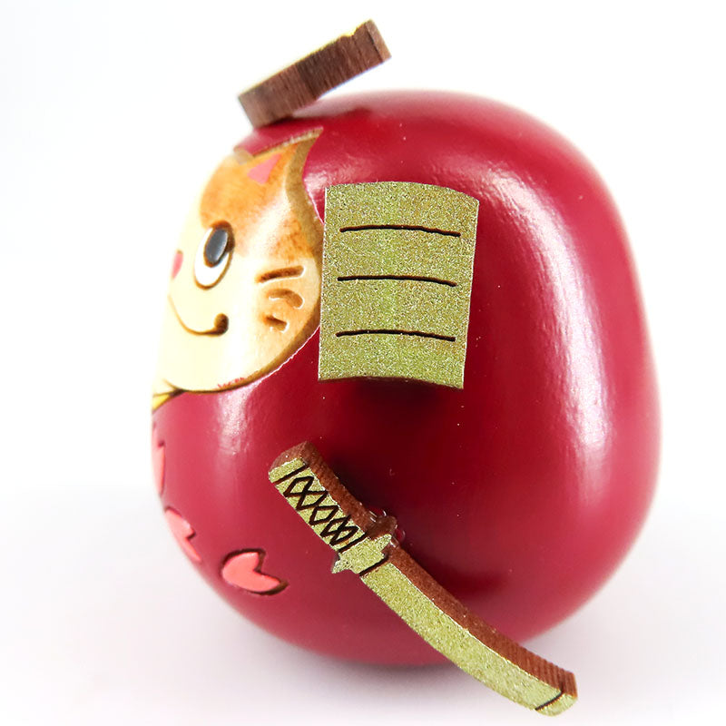 ねこ武者 桜 こけし