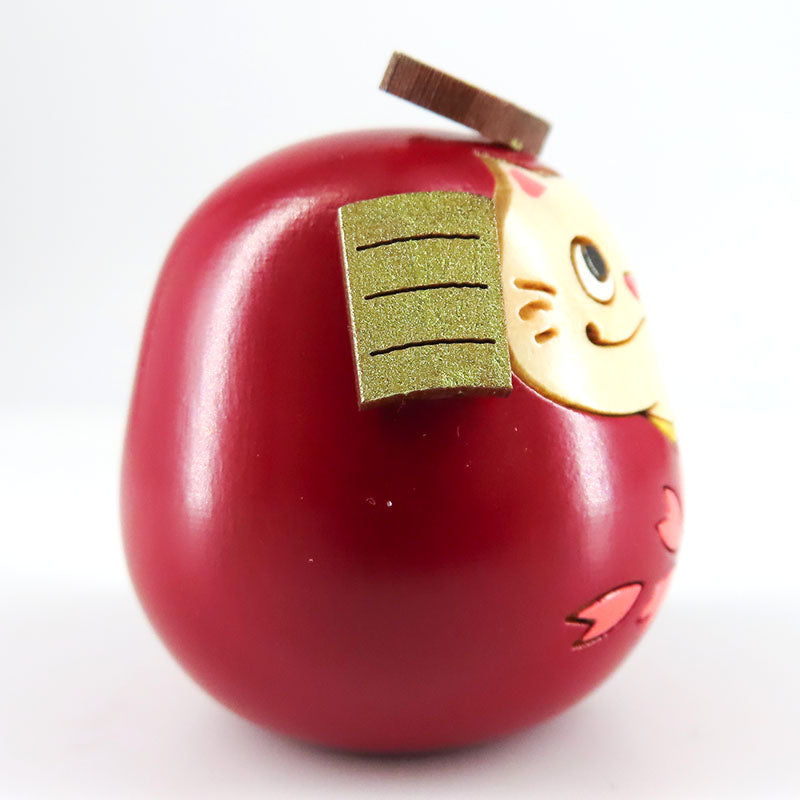 ねこ武者 桜 こけし