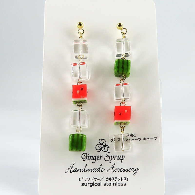 -スイカ氷- ピアス