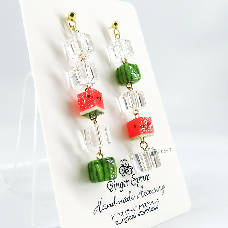 -スイカ氷- ピアス