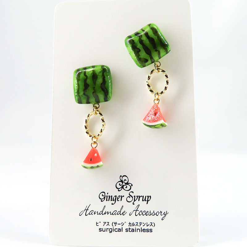-ココメロ スイカ- ピアス