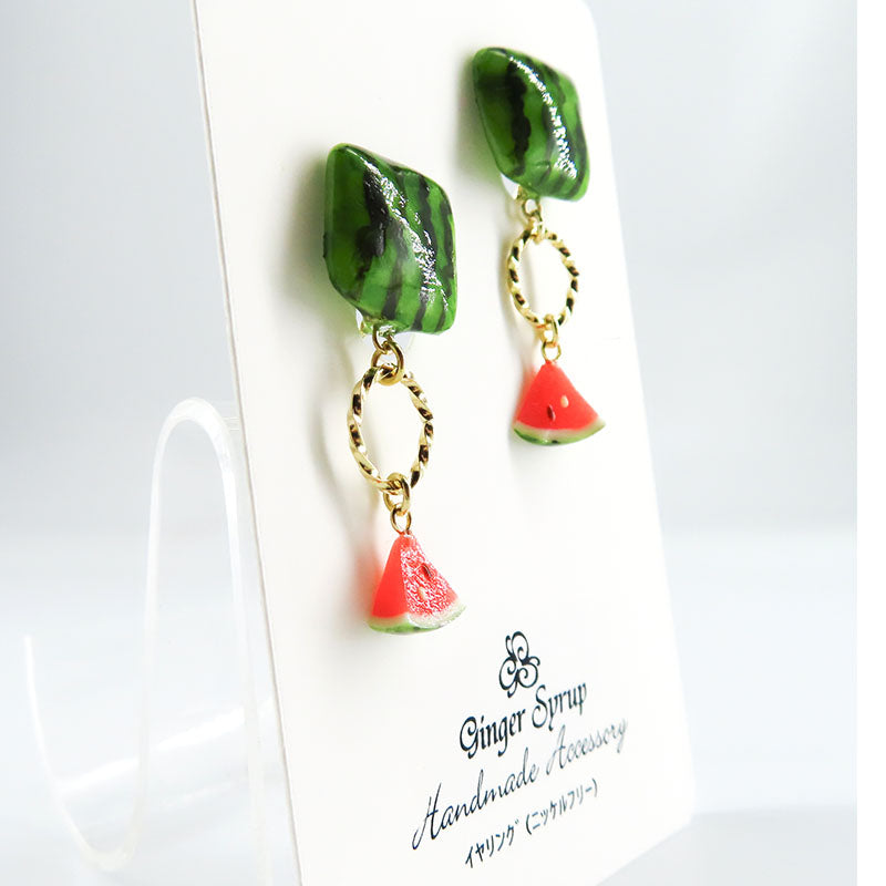 -ココメロ スイカ- イヤリング