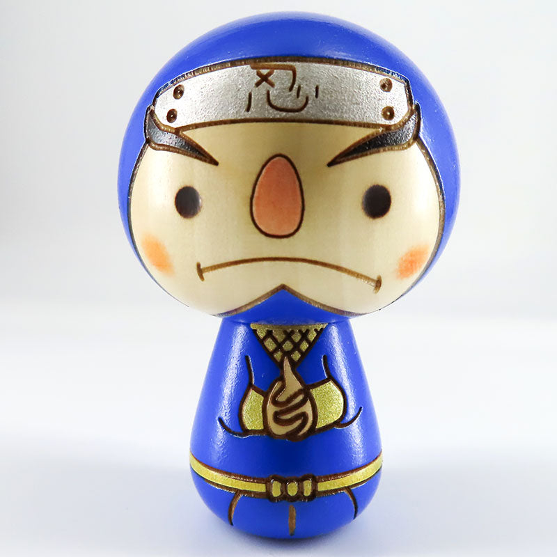 忍者 青 こけし