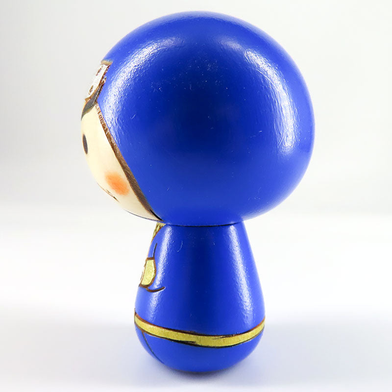 忍者 青 こけし