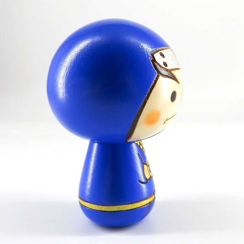 忍者 青 こけし