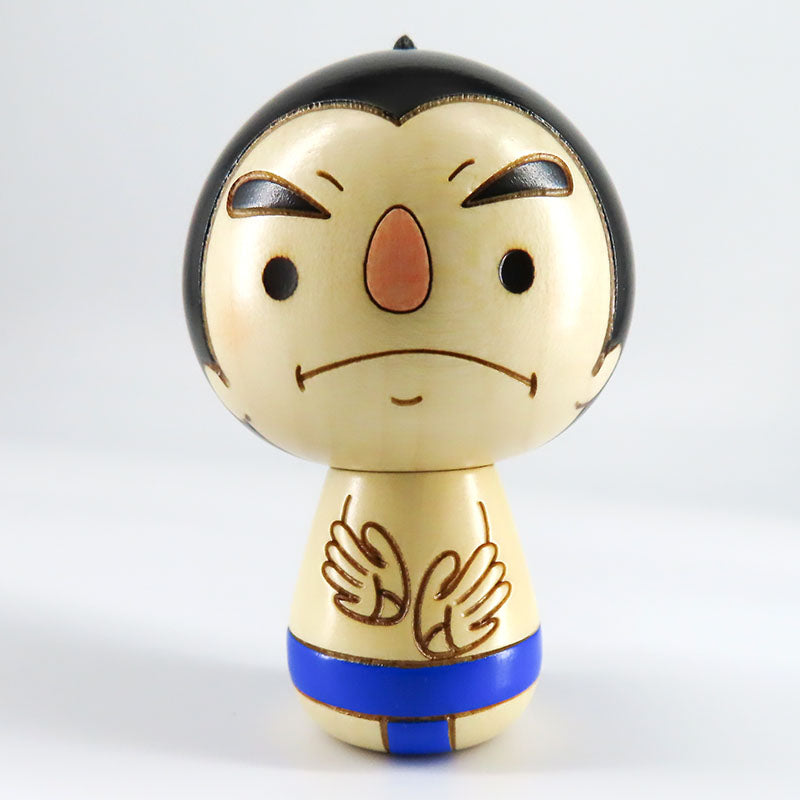 お相撲さん 青 こけし