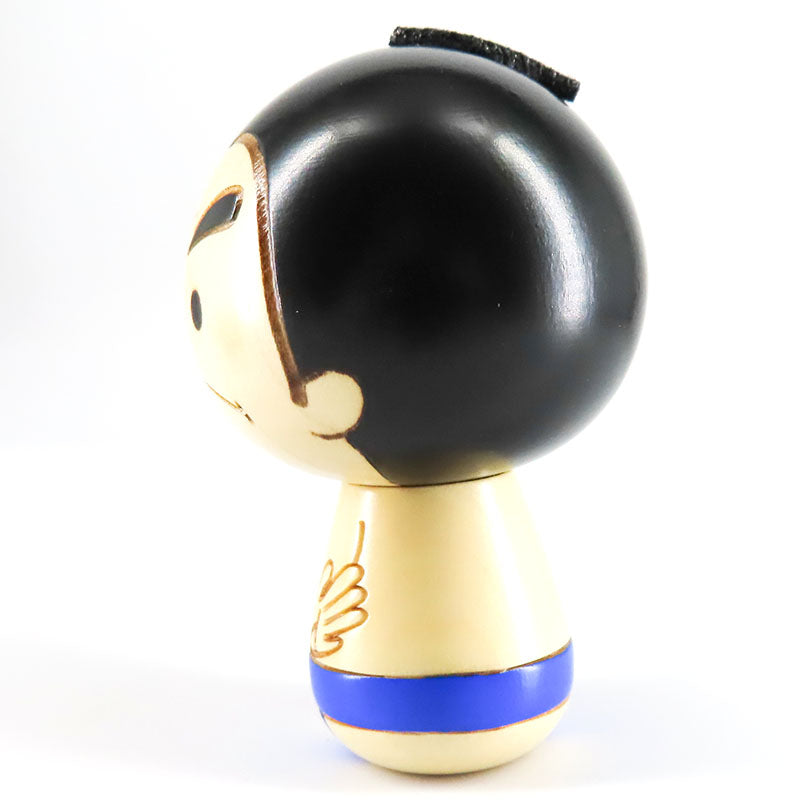お相撲さん 青 こけし