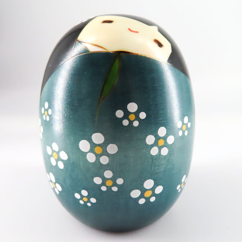 卯三郎こけし しあわせ グリーン kokeshi