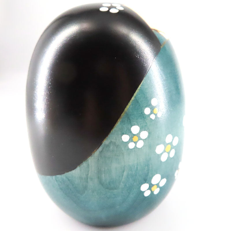 卯三郎こけし しあわせ グリーン kokeshi