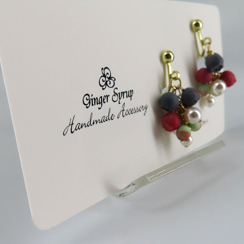 -鈴なりブルーベリー- イヤリング