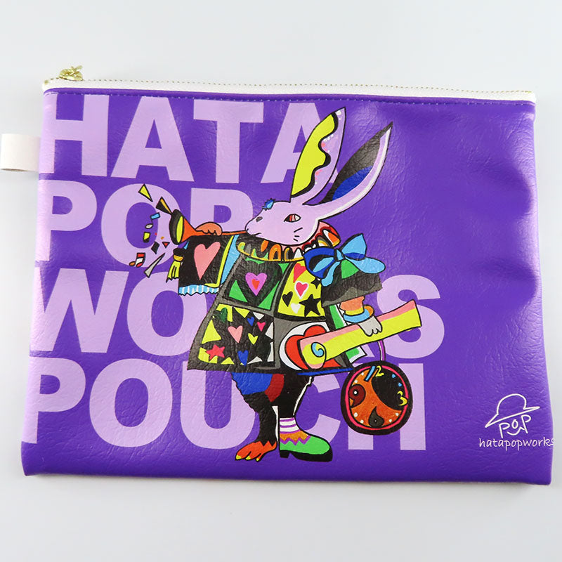 アリスのウサギ 四角ポーチ