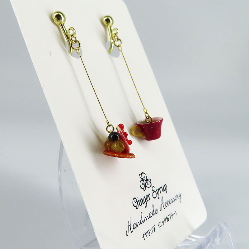 -cafe sweets- いちじく&ぶどうタルト イヤリング