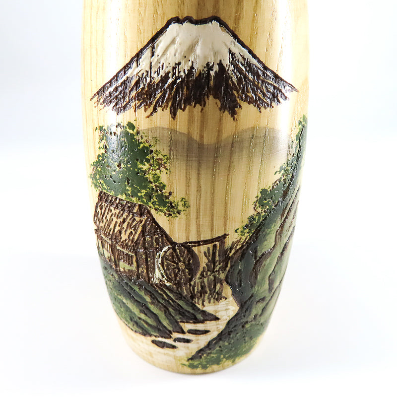 卯三郎こけし 山水富士 sansui fuji kokeshi