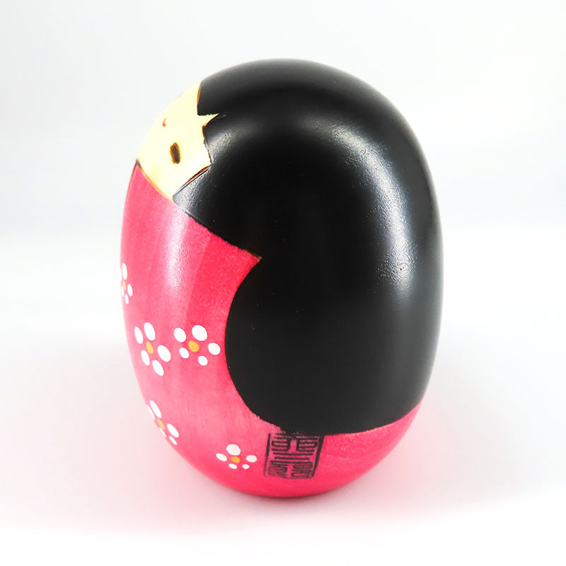 卯三郎こけし しあわせ ピンク kokeshi