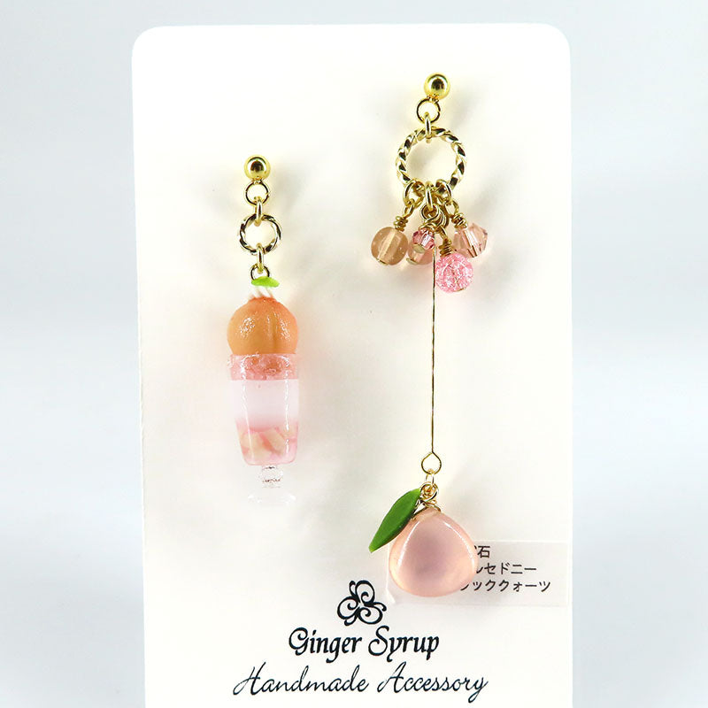 -Peach parfait- ピアス