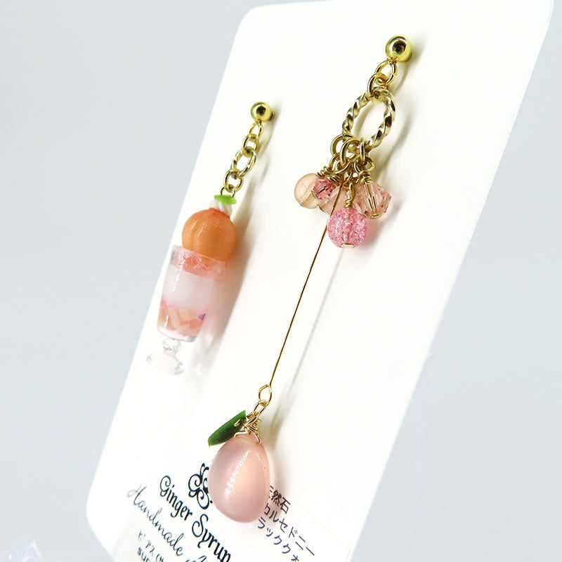 -Peach parfait- ピアス