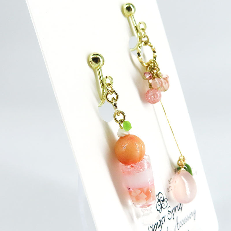 -Peach parfait- イヤリング