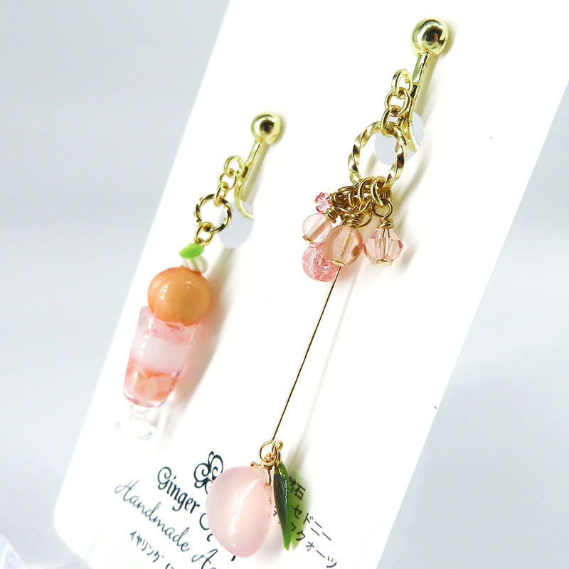 -Peach parfait- イヤリング