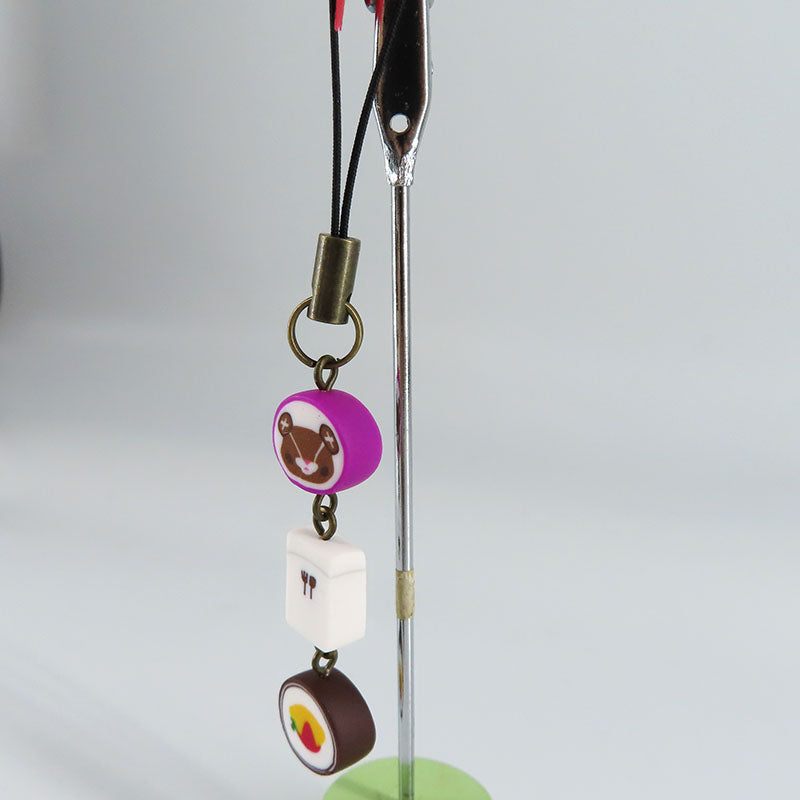 金太郎飴風3連ストラップ あい吉×スプーンフォーク×オムライス