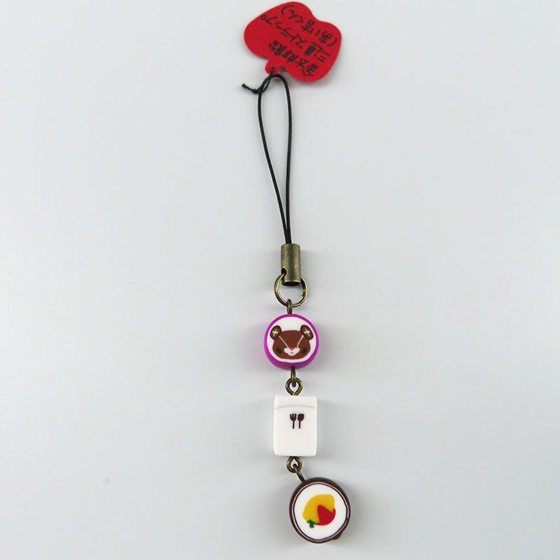 金太郎飴風3連ストラップ あい吉×スプーンフォーク×オムライス