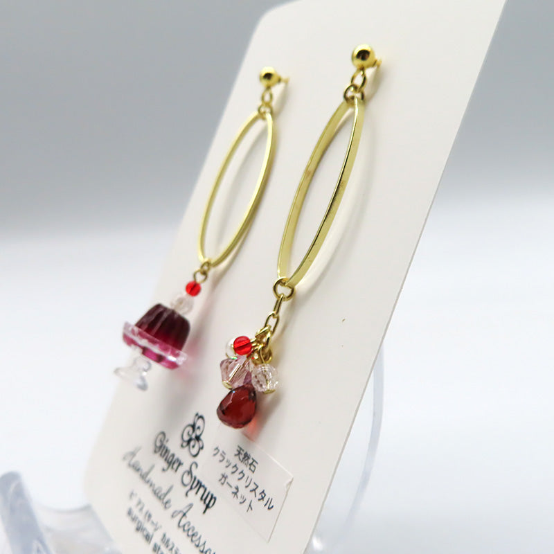 -Jelly Jewelry grape- ピアス