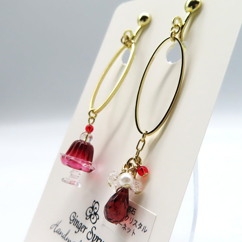 -Jelly Jewelry grape- イヤリング