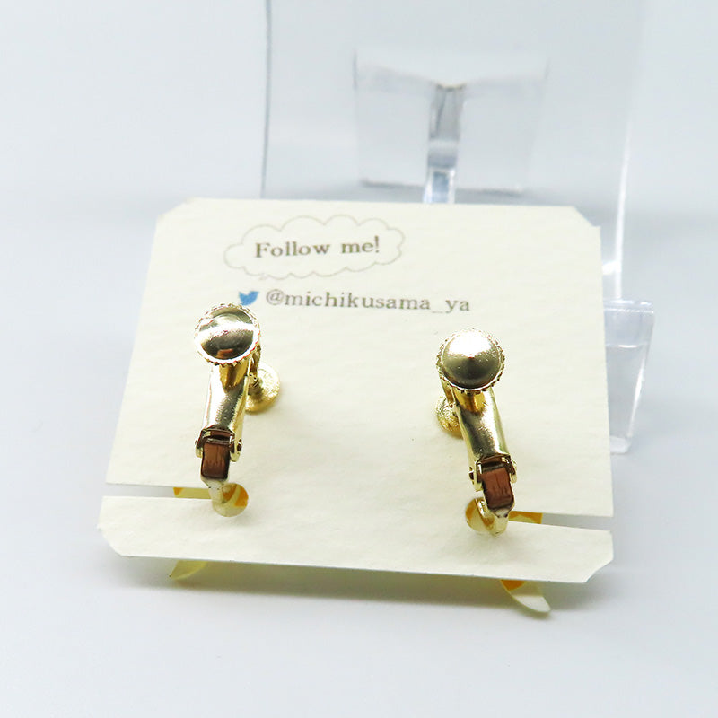 アニマルイヤリング ボールパイソン(アルビノ) へび