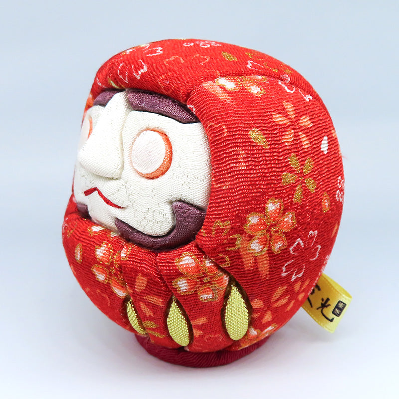 木目込み人形 江戸だるま 小 ちりめん赤 daruma