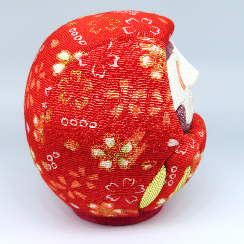 木目込み人形 江戸だるま 小 ちりめん赤 daruma