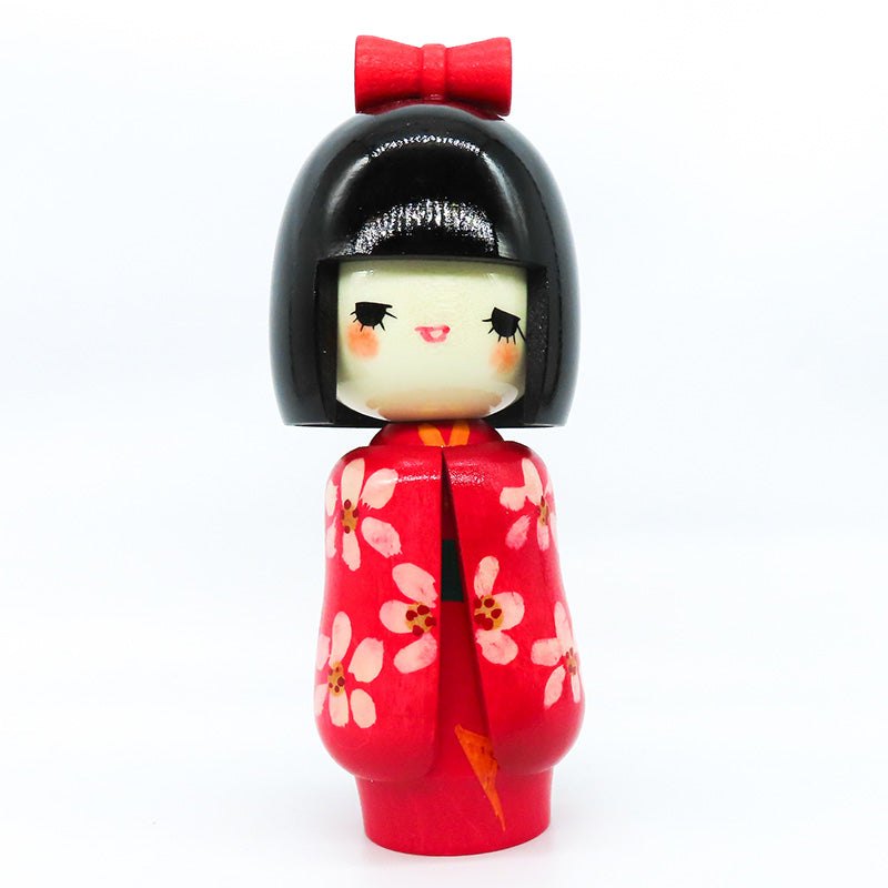 乙女袖(赤) 山岸政好作 kokeshi