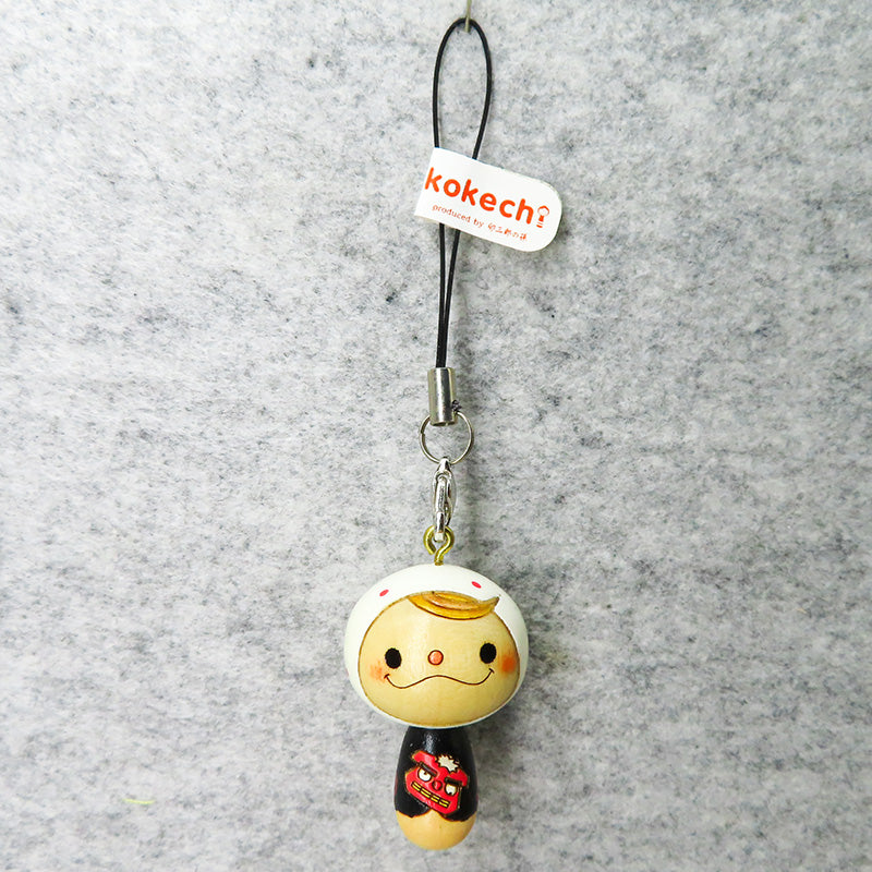 こけし 獅子舞 ちゃんストラップ