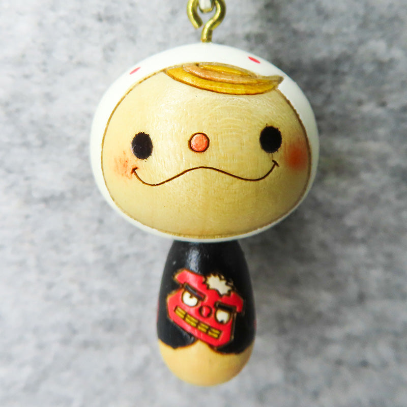 こけし 獅子舞 ちゃんストラップ