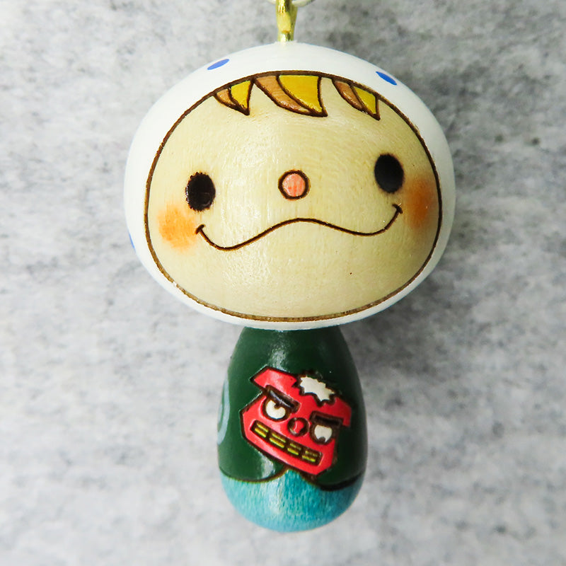 こけし 獅子舞 くんストラップ