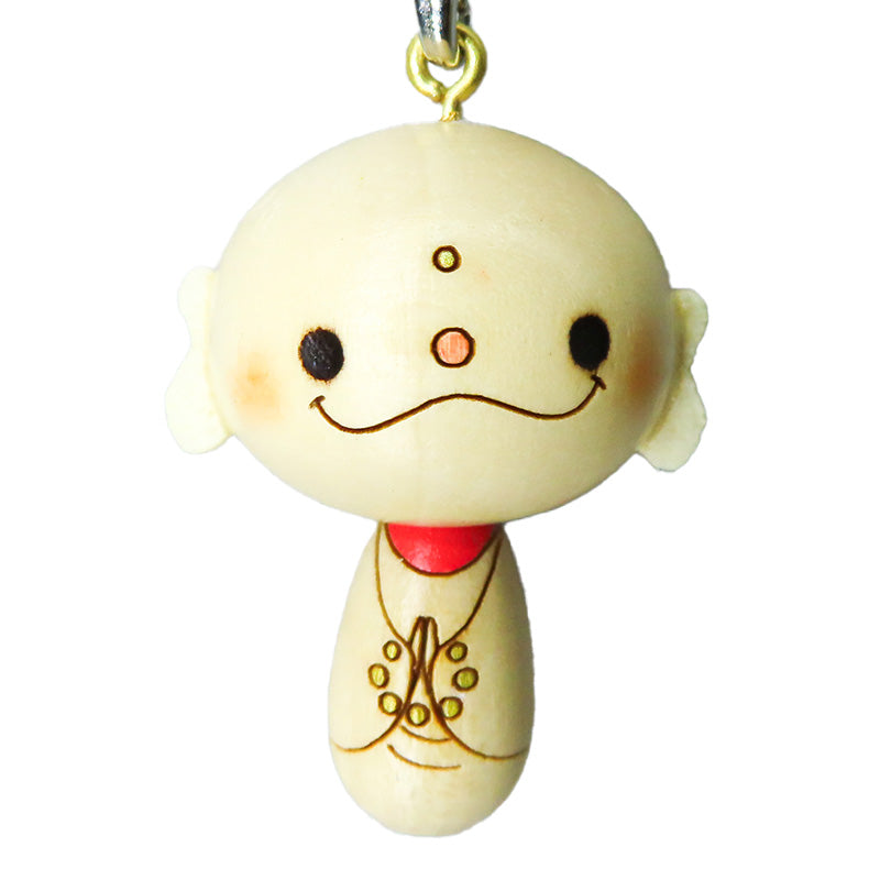 こけし お地蔵様(丸目)ストラップ