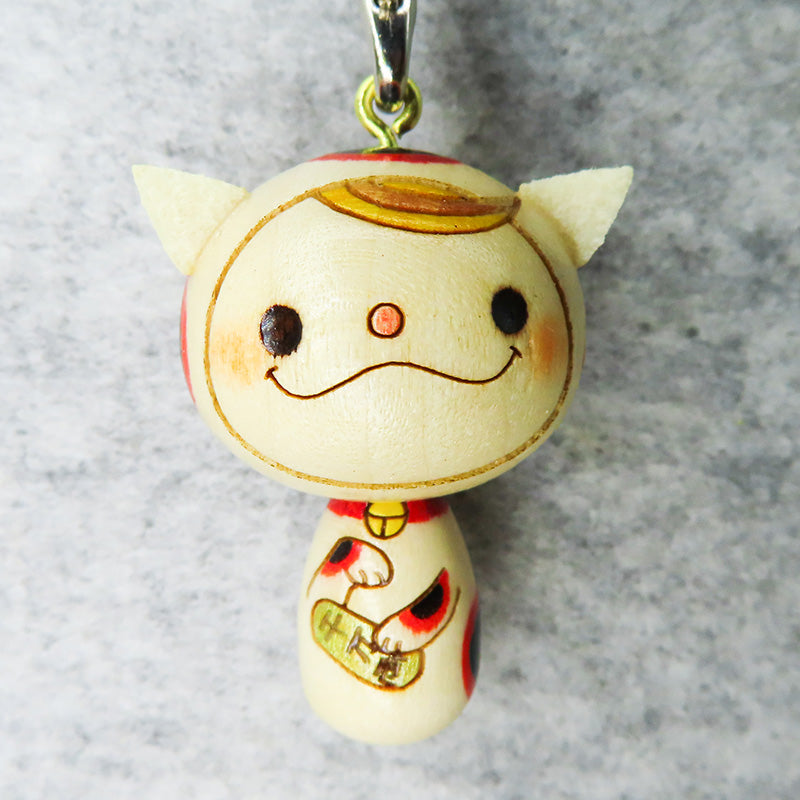 こけし 招き猫 ちゃんストラップ