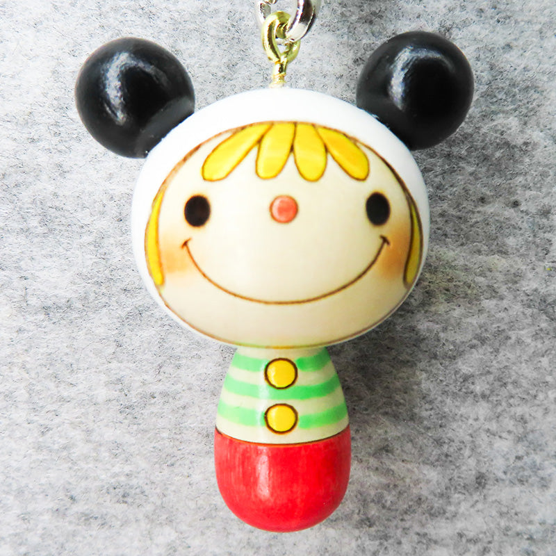 こけし パンダ の ルナストラップ