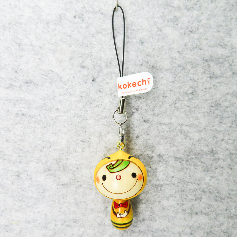 こけし ハチ 君 ストラップ