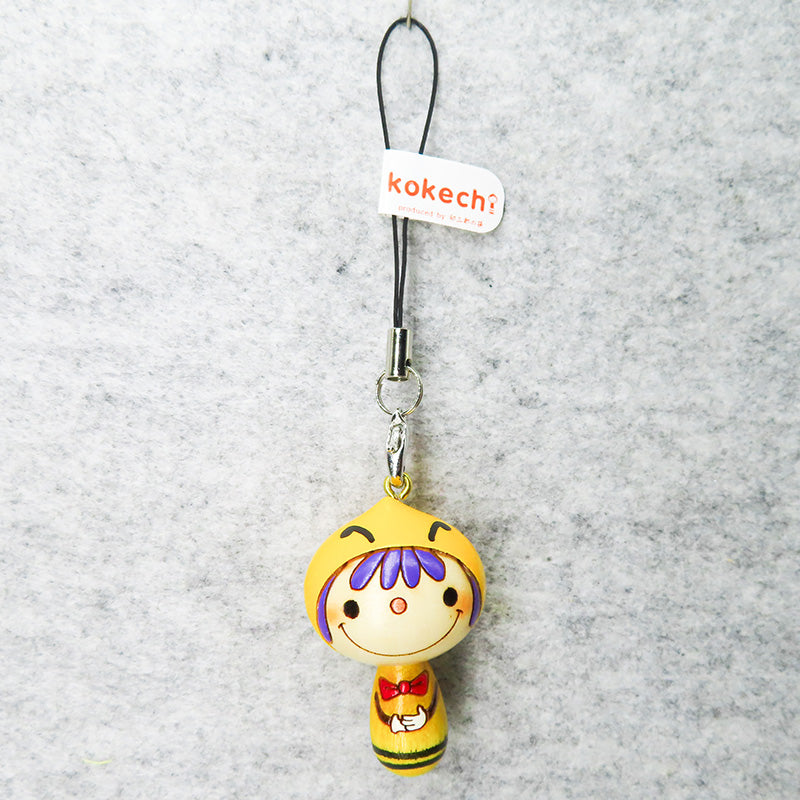 こけし ハチちゃんストラップ
